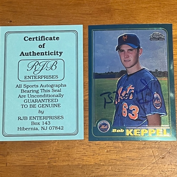 Other - Bob Keppel Mets Topps Chrome T228 *signed* with COA